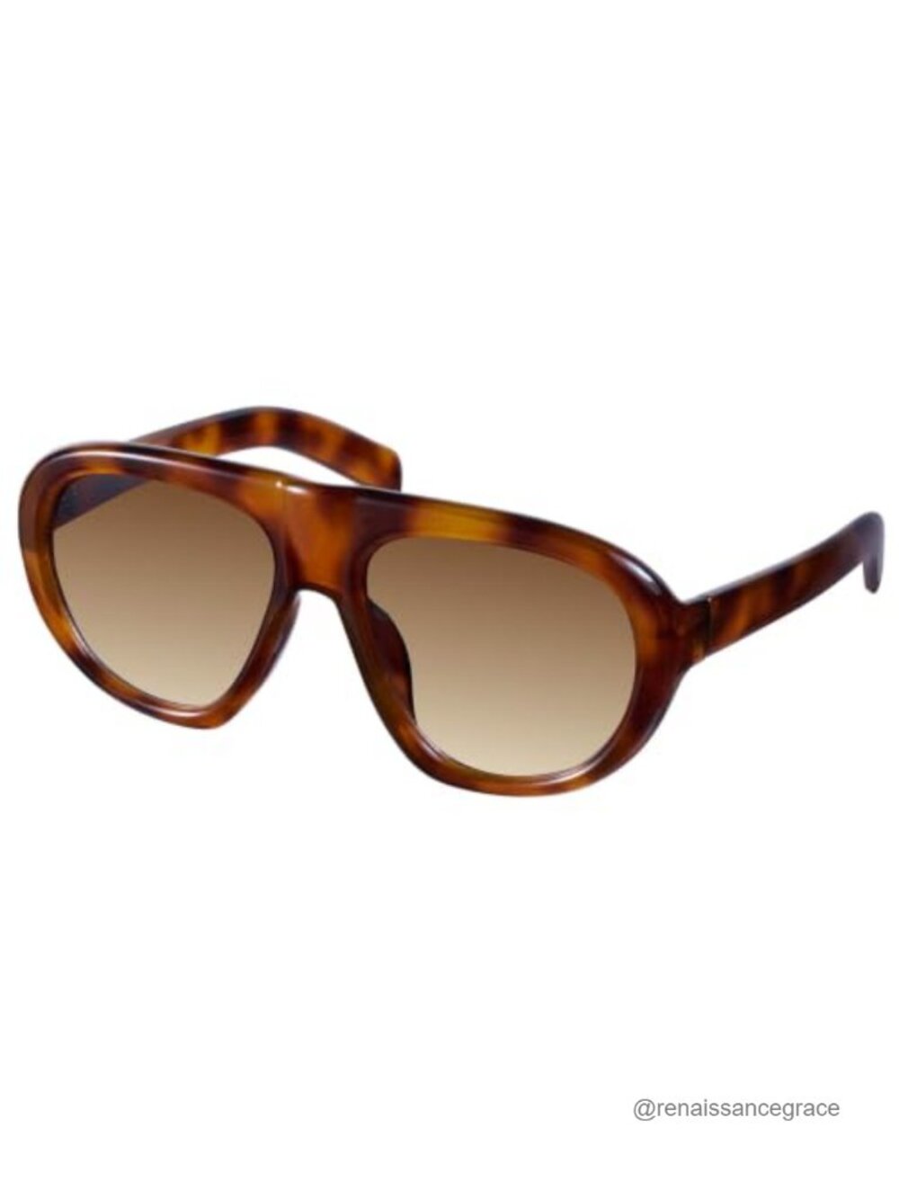 Oversized Aviator Sunglasses with UV400 Protection